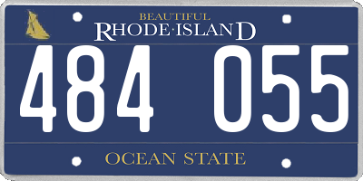 RI license plate 484055