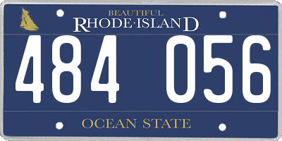 RI license plate 484056