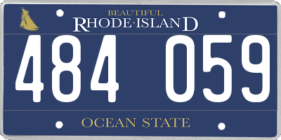 RI license plate 484059
