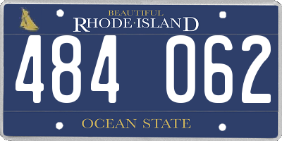 RI license plate 484062