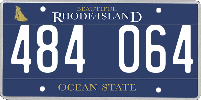 RI license plate 484064