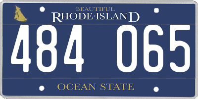 RI license plate 484065