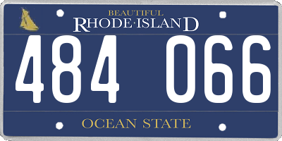 RI license plate 484066