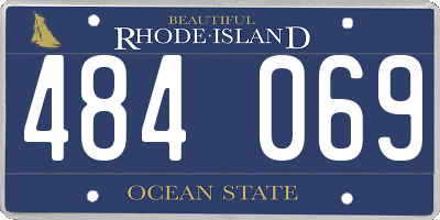 RI license plate 484069
