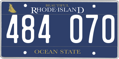 RI license plate 484070