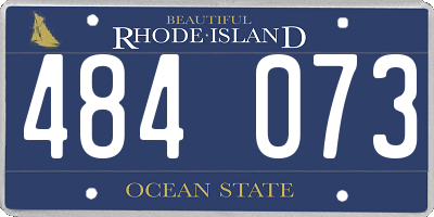 RI license plate 484073