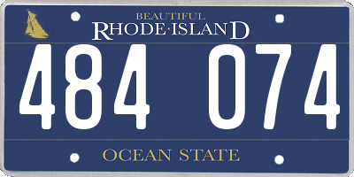 RI license plate 484074