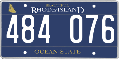 RI license plate 484076