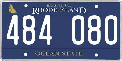 RI license plate 484080