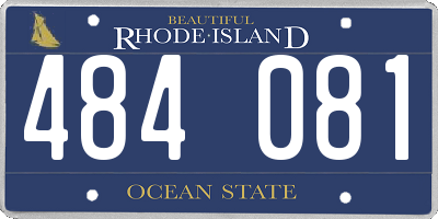RI license plate 484081
