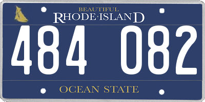 RI license plate 484082