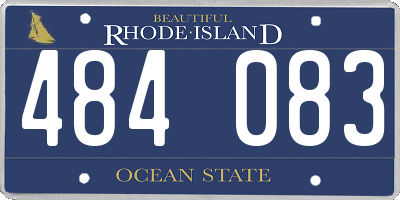 RI license plate 484083