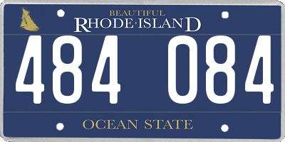 RI license plate 484084