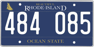 RI license plate 484085