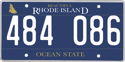 RI license plate 484086