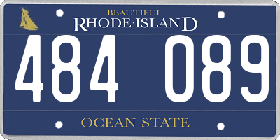 RI license plate 484089