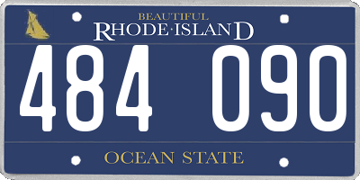 RI license plate 484090