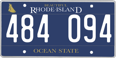 RI license plate 484094