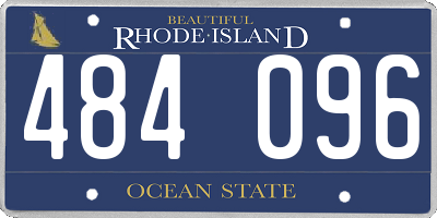 RI license plate 484096