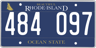RI license plate 484097