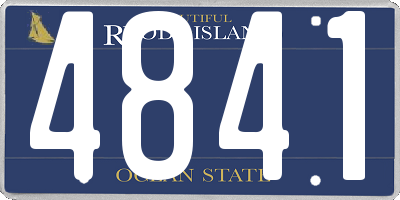 RI license plate 4841