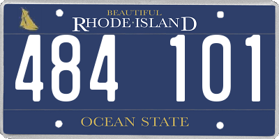 RI license plate 484101
