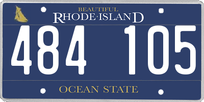 RI license plate 484105
