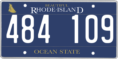 RI license plate 484109