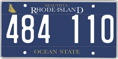 RI license plate 484110