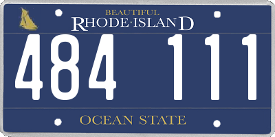 RI license plate 484111