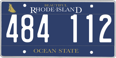 RI license plate 484112