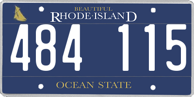 RI license plate 484115