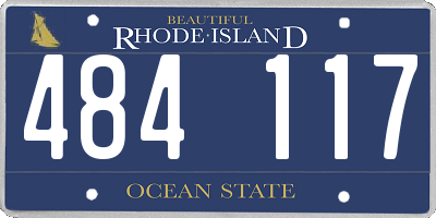RI license plate 484117