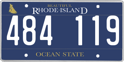 RI license plate 484119