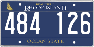RI license plate 484126