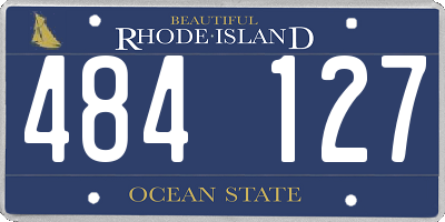 RI license plate 484127