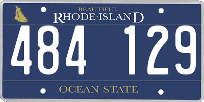 RI license plate 484129