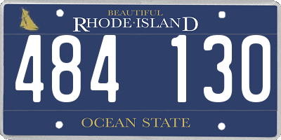 RI license plate 484130