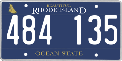 RI license plate 484135