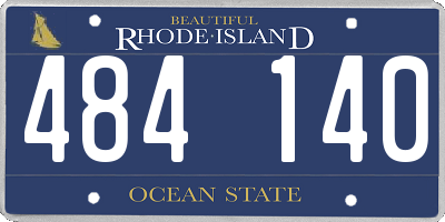 RI license plate 484140