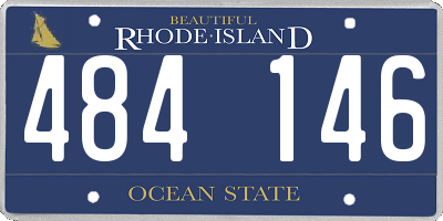 RI license plate 484146