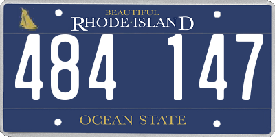 RI license plate 484147