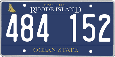 RI license plate 484152