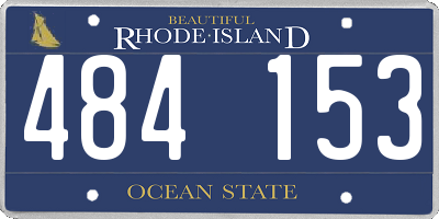 RI license plate 484153