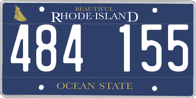 RI license plate 484155