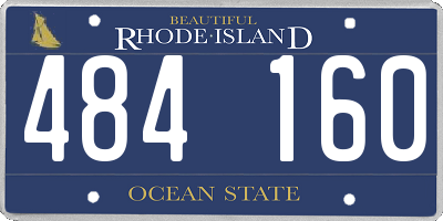 RI license plate 484160