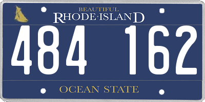 RI license plate 484162