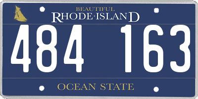 RI license plate 484163