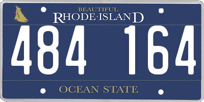 RI license plate 484164