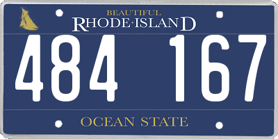 RI license plate 484167